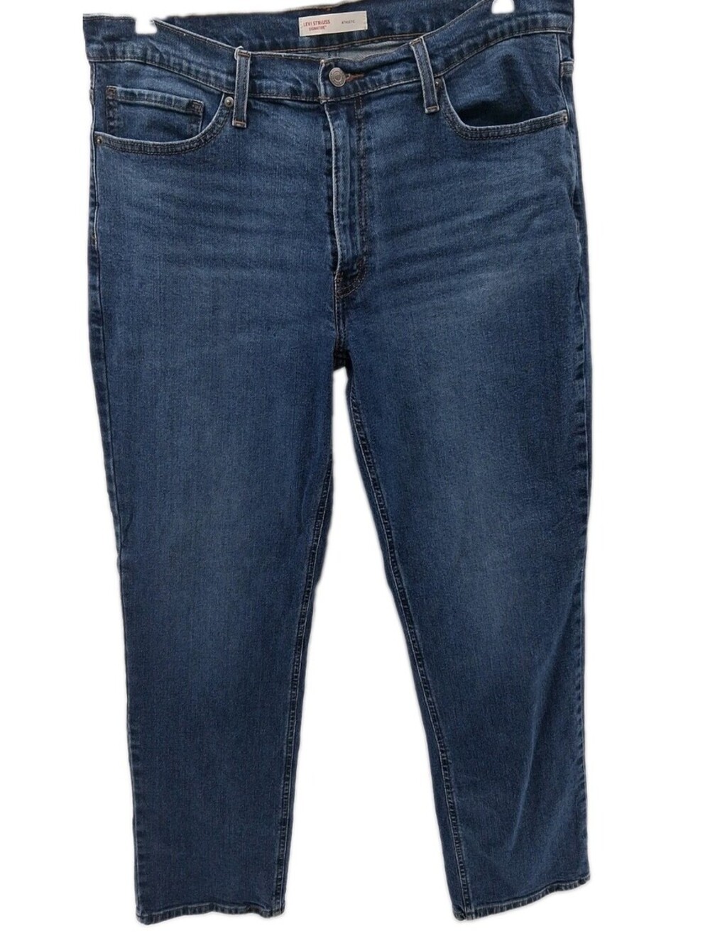 Levi Strauss Signature Jeans Mens 36x32 Blue Denim Athletic Fit Casual Work